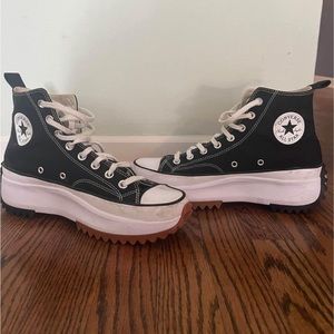 Women’s sized 10.5 used platform high top converse